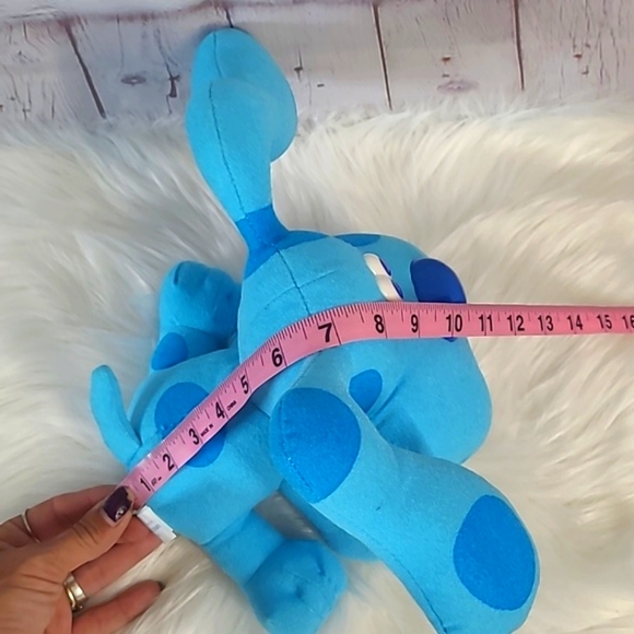 Vintage Tyco 1997 90s Mattel Blues Clues Poseable Blue Plush Stuffed Animal Nick - Picture 13 of 17
